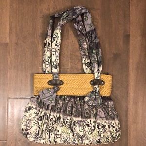 Mod mixed media purse